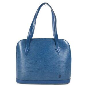 LOUIS VUITTON M52285 Epi Lussac Bag Shoulder Bag Tote Bag Leather Toledo Blue